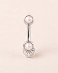 SITA - 18k White Gold & Fresh Water Pearls Rook Piercing