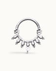 NOUR FACE - 18k White Gold & Fresh Water Pearl Piercing Ring