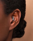 PAUL-BERT FACE - 18k White Gold Piercing Ring