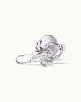 Scorpion-shaped 18k gold piercing jewelry with diamond accent, luxury body jewelry for ear or nose