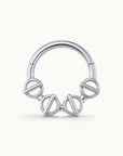 SÉBASTIENNE FACE - 18k White Gold Piercing ring