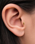 TASSADITH - 18k Yellow Gold Piercing Stud