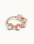 VERNAISON - Anneau de Piercing Perles D'eau Douces et Or Rose 18k