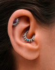 ZOUINA - 18k White Gold & Turquoise Piercing ring