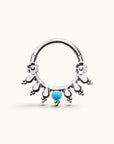 ZOUINA - 18k White Gold & Turquoise Piercing ring