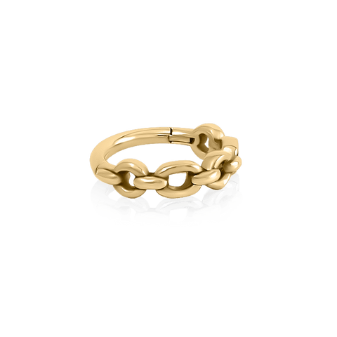 Piercing ring FORÇAT 18k yellow gold