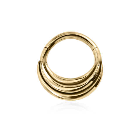 Piercing ring JULES 18k yellow gold